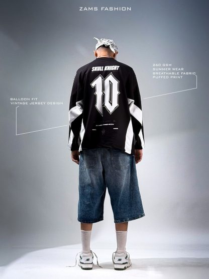 SKULL KNIGHT / BERSERK / OVERSIZED RAGLAN FULL SLEEVES T-SHIRT - Image 2