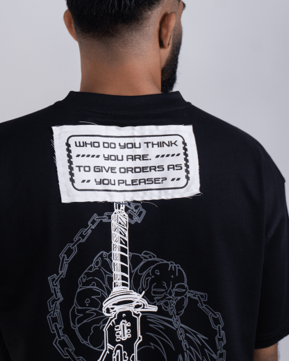 Toji 002 / JJK / Patched Oversized T-Shirt - Image 3