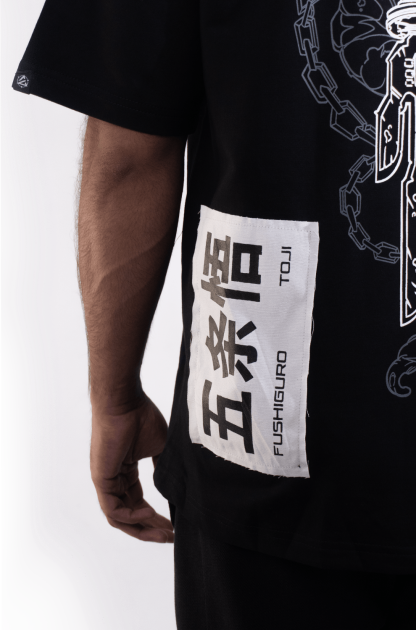 Toji 002 / JJK / Patched Oversized T-Shirt - Image 4