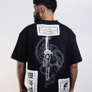 Toji 002 / JJK / Patched Oversized T-Shirt