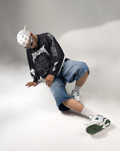 SKULL KNIGHT / BERSERK / OVERSIZED RAGLAN FULL SLEEVES T-SHIRT - Image 8