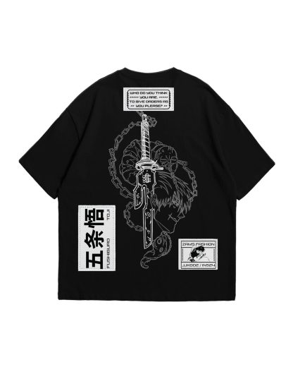 Toji 002 / JJK / Patched Oversized T-Shirt - Image 6
