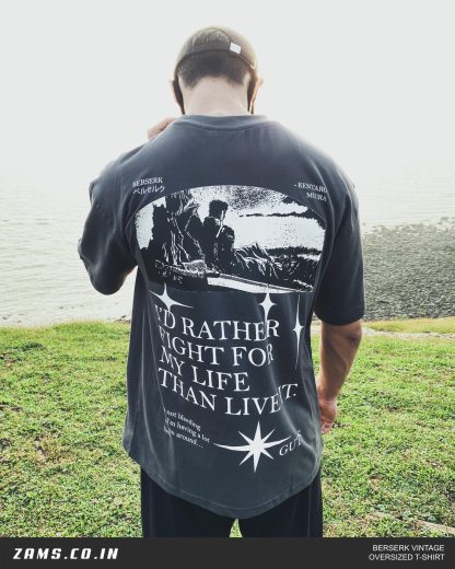 Berserk / Vintage Charcoal Gray / Oversized T-Shirt