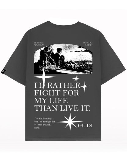 Berserk / Vintage Charcoal Gray / Oversized T-Shirt - Image 3