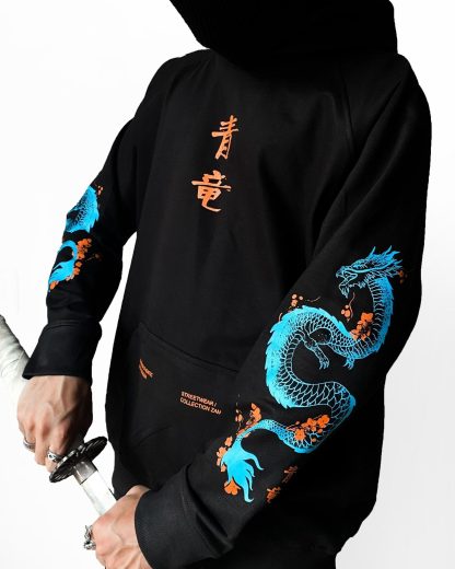Blue Dragon / Oversized Hoodie - Image 3