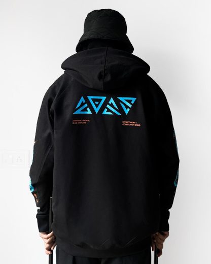 Blue Dragon / Oversized Hoodie - Image 2