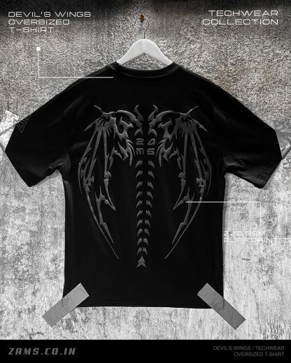 Devil's Wings / Techwear / Oversized T-Shirt - Image 3