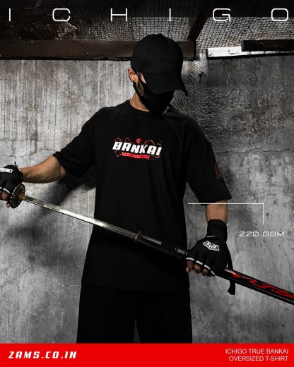 Ichigo True Bankai / Bleach / Oversized T-shirt - Image 2