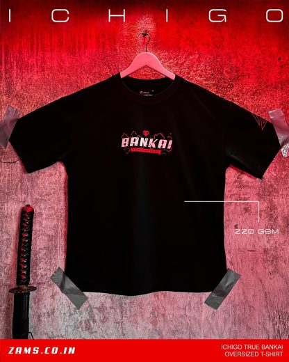 Ichigo True Bankai / Bleach / Oversized T-shirt - Image 5