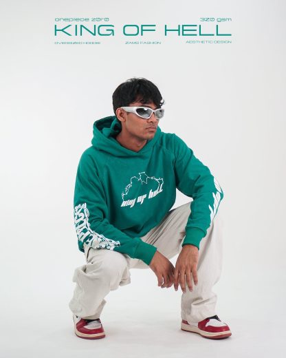 King Of Hell / Zoro / Oversized Hoodie - Image 3