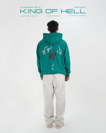 King Of Hell / Zoro / Oversized Hoodie - Image 2
