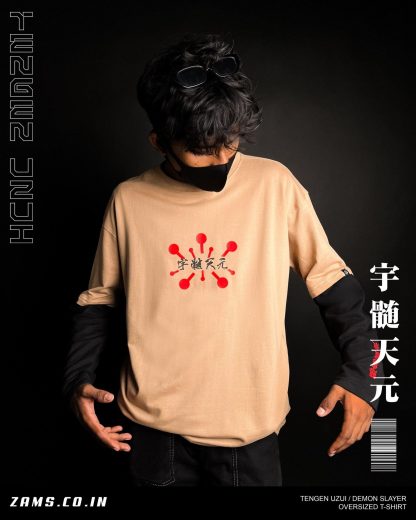 Tengen Uzui / Demon Slayer / Oversized Doctor Sleeves T-Shirt - Image 2