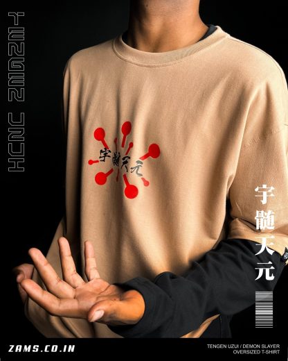 Tengen Uzui / Demon Slayer / Oversized Doctor Sleeves T-Shirt - Image 3