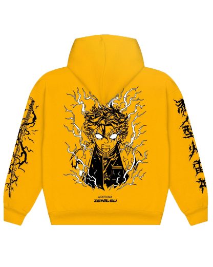 Zenitsu/ Demon Slayer / Regular Hoodie - Image 3